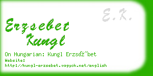 erzsebet kungl business card